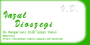 vazul dioszegi business card